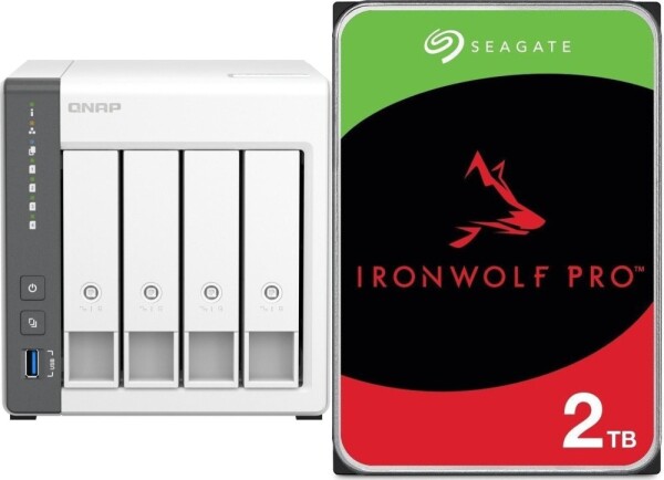 Qnap TS-433-4G + Seagate IronWolf 2TB (ST2000VN003)