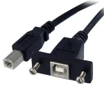 StarTech 1FT USB 2.0 kábel s montážou na panel / USB B samec-samica / 30cm (USBPNLBFBM1)