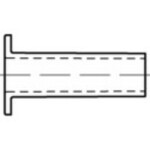 TOOLCRAFT TO-5454285 Pevné duté nity 4 mm 100 ks; TO-5454285