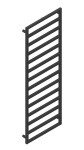 HOPA - Kúpeľňový radiátor PERTH zlatá farba - Farba radiátora - Zlatá, Rozmer radiátora - 250 × 940 mm, výkon 236 W, Typ pripojenia - Stredové 50 mm RADPER251084SP
