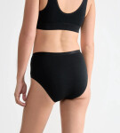 Dámske bavlnené midi nohavičky GO Daily 3P - BLACK - black 0004 - SLOGGI BLACK XL
