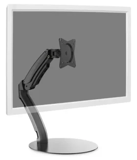 Digitus stolný držiak monitora čierna / Držiak monitora / plynová pružina / nosnosť 6,5 kg / do 27" (DA-90365)