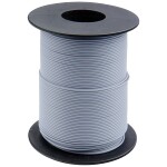 Donau Elektronik 125-S25-9 opletenie / lanko, 1 x 0.25 mm², sivá, 25 m; 125-S25-9