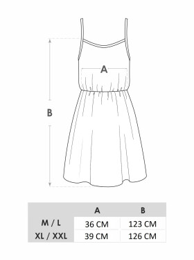 Dámske dlhé letné šaty UDD-0001K-A400 Lilac pattern - Yoclub M/L šeříková