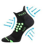 VOXX Sprinter kompresné ponožky čierne 1 pár 35-38 115664