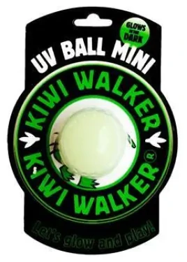 KIWI WALKER Svietiaca plávacia loptička Mini / Hračka pre psov / Guma / Do vody (TPR-501)