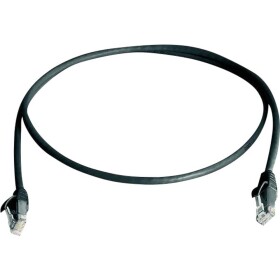 Telegärtner 100008322 RJ45 sieťové káble, prepojovacie káble CAT 6 U/UTP 2.00 m čierna samozhášavý, bez halogénov 1 ks; 100008322