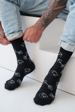 Milena Avangard 0125-110 Telesná výchova ponožky 39-46 černá 39-42