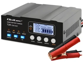 Nabíjačka autobatérií mikroprocesorová 12V/12,6V/24V / Nabíjačka autobatérií / LCD displej / PB/GEL/AGM/LiFePO4 (52491)