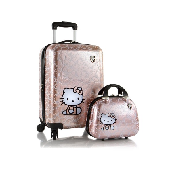 Detský kufrík Heys Kids Hello Kitty Metallic - súprava 2 ks
