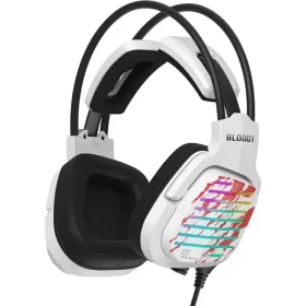 A4Tech Bloody G565 Energy biela / Herné slúchadlá s mikrofónom / 7.1 / Mikrofón integrovaný / USB / RGB / 2 m (A4TSLU47749)