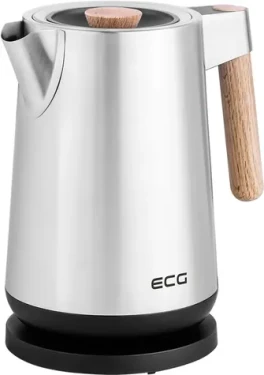 ECG RK 1767 Strix Timber / rýchlovarná kanvica / 2200W / 1.7 L / nerez a drevo (100001916049)