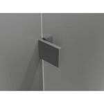 MEXEN/S - Lunar-F sprchovací kút skladacie dvere ľavá 90 x 90, transparent, grafit metal 836-090-090-95-00-L