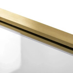 REA/S - Sprchovací kút Atlas 90x80 Brush Gold vpravo KPL-K4771