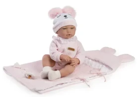 Guca 959 ANDREA - realistická bábika bábätko so zvukmi a mäkkým látkovým telom - 38 cm