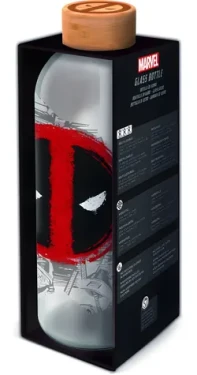 STOR Láhev na pití Deadpool 1030 ml / Skleněná / Šroubovací uzávěr (ST11959EPM)