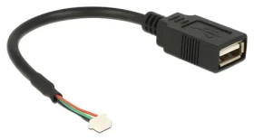 DeLock USB 2.0 Pinheader 4-pin - USB-A / Kábel / interný / 0,15 m / pozlátené kontakty (84834)