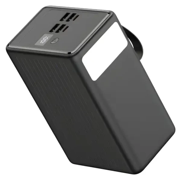 Platinet PMPB8065 čierna / Powerbanka / 80 000 mAh / 65W Power Delivery / 2x USB-C + 4X USB-A / LED svietidlo