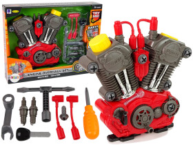 Mamido Komplet kutilový set s motorom na zloženie, jasným svetlom a zvukom