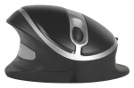 BakkerElkhuizen Oyster Mouse čierna, strieborná / Ergonomická myš / USB / vertikálne / nastaviteľný sklon / 5 tlačidiel (BNEOYM)
