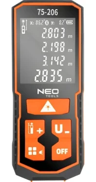 Neo Tools 75-206 / Laserový diaľkomer / rozmery 20 x 12 x 6 cm (75-206)