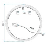 Tutumi - Zrkadlo LED 60cm YH-3562 HOM-01502