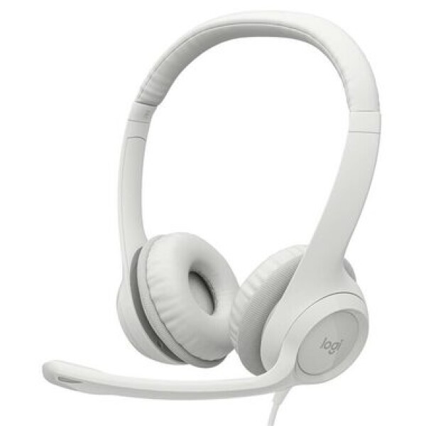 Logitech Headset H390 biela USB stereo slúchadlá mikrofónom