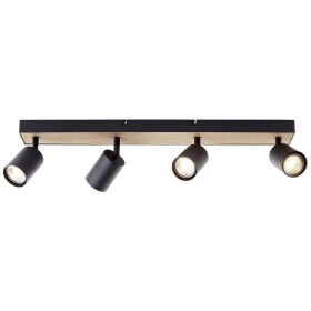 Brilliant Jello Wood G93071/76 LED stropná lampa LED GU10 4.5 W drevo, čierna; G93071/76