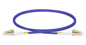 Lanview optický patch kábel LC-LC fialová / Optický patch kábel / Multimode OM4 / Duplex / 10 m / LSZH (LVO231819)