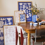 Bella Rose Plakát Family Treasures Beige / Blue 50 x 70 cm