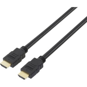 SpeaKa Professional HDMI prepojovací kábel Zástrčka HDMI-A, Zástrčka HDMI-A 5.00 m čierna SP-7870704 4K UHD, audio return channel, pozlátené kontakty HDMI kábel; SP-7870704