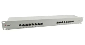 Equip Patchpanel 16xRJ45 Cat6 šedá (326317) / Patch panel / FTP / 1U / 250 MHz (326317)