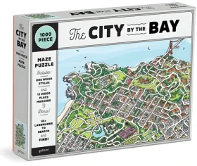 Galison Puzzle Mesto v zálive San Francisco 2v1
