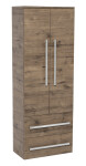 Kúpeľňová skrinka vysoká SAT Cube Way 60x163x33 cm dub wellington CUBE3CHV60DW CUBE3CHV60DW