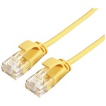 Roline 21.15.3927 RJ45 sieťové káble, prepojovacie káble CAT 6A U/UTP 5.00 m žltá netienený, bez halogénov, samozhášavý 1 ks; 21.15.3927
