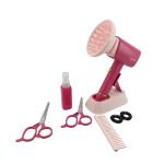 Mamido Mamido Detská kadernícka súprava s fénom ružová 12 ks príslušenstva