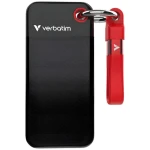 Verbatim Pocket SSD 128 GB čierno-červená / Externý SSD / USB-C 3.2 Gen 2 / R: 1000 MB/s / W: 1000 MB/s (32434)