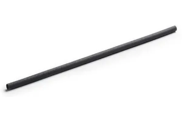 Bamboo EURO STRAWS Cocktail 5x140mm antracitová čierna / Minerálna slamka / 250 ks (8594199520828)