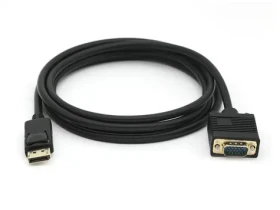 Equip adaptér DisplayPort-VGA čierna / Adaptér / 1920x1200 / 2 m / pozlátené konektory (119338)