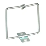 EFB Krúžok na káble 80x80 mm / Krúžok na káble / pre 19" rozvádzač / oceľ / hliníková (699991.3)