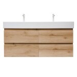 Kúpeľňová skrinka s umývadlom SAT B-Way 119x50x45 cm dub mat BWAY2120OAKU2BB BWAY2120OAKU2BB