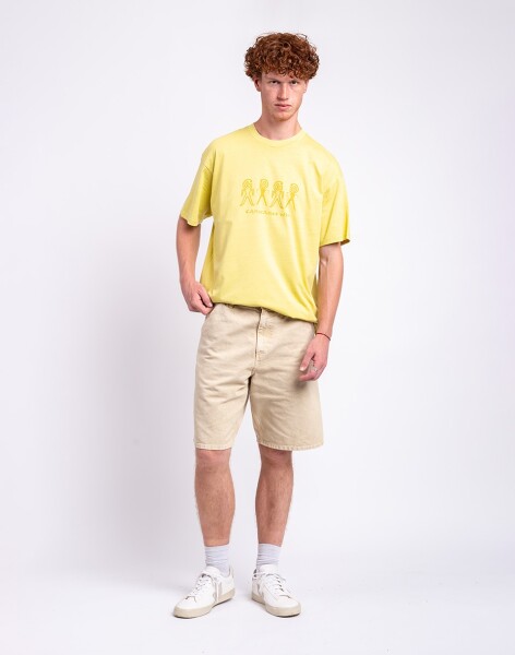 Carhartt WIP Single Knee Short Dusty H Brown chalk wash 30