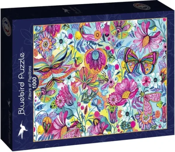 BlueBird Puzzle Kvety a motýle
