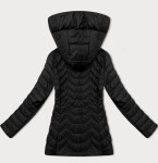 Dámska jednoduchá čierna prešívaná bunda do bokov J Style (16M9261-392) odstíny černé 52