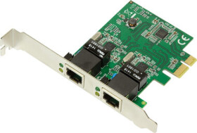 LogiLink PC0075 / PCIe sieťová karta / 2x RJ45 / 1Gbps (PC0075)