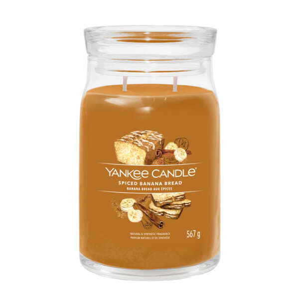 Yankee Candle Signature Spiced Banana Bread veľký pohár 567g / doba horenia až: 90h (5038581128795)