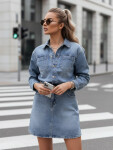 Dámske mini šaty JINELLA EY2569 Jeans blue - Fashion Street M jeans-modrá