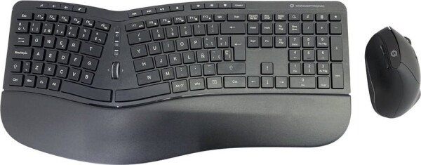 Conceptronic CONCEPTRONIC Wireless Keyboard+Mouse,ergo,Layout spanisch sw