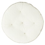 MADAM STOLTZ Gulatý podsedák Off White/Taupe