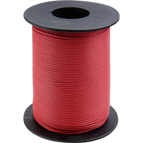 Donau Elektronik 105-0-100 spojovací drôt, 1 x 0.20 mm², červená, 100 m; 105-0-100